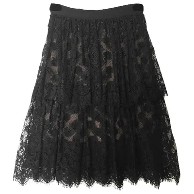 Pre-owned Elie Saab Mid-length Skirt In Black