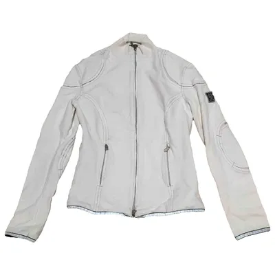 Pre-owned Belstaff Short Vest In White