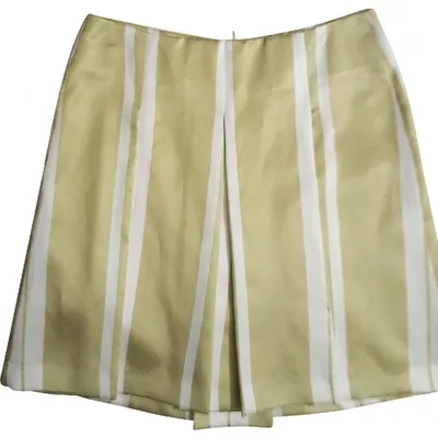 Pre-owned Alberto Biani Mini Skirt In Green