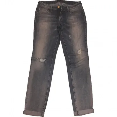 Pre-owned Trussardi Slim Jeans In Blue