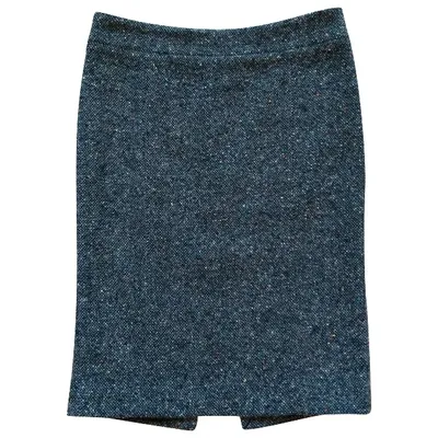 Pre-owned Joseph Wool Mid-length Skirt In Anthracite