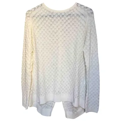 Pre-owned Hoss Intropia Wool Knitwear In Ecru