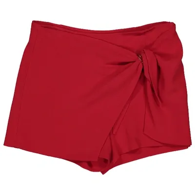 Pre-owned Ermanno Scervino Red Viscose Shorts