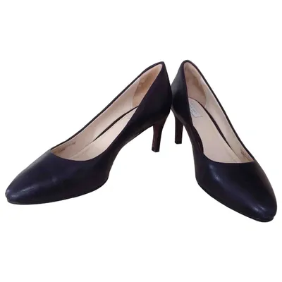 Pre-owned Cole Haan Leather Heels In Black