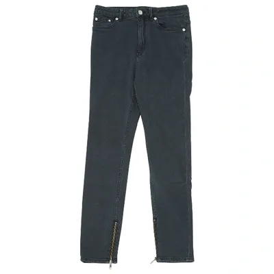 Pre-owned Blk Dnm Slim Jeans In Grey