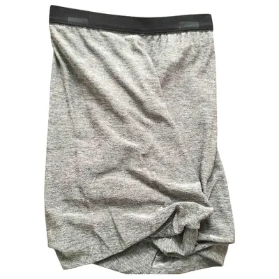 Pre-owned Alexander Wang T Mini Skirt In Grey