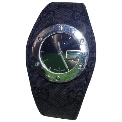 Pre-owned Gucci Watch In Black