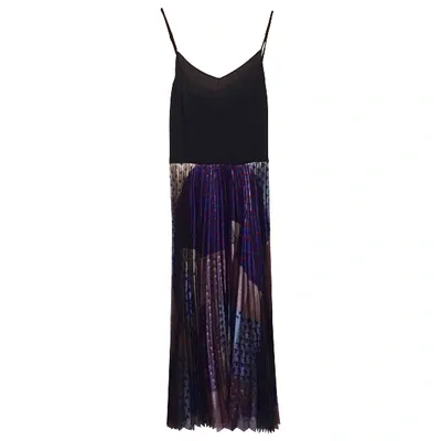 Pre-owned Victoria Beckham Silk Mid-length Dress In Multicolour