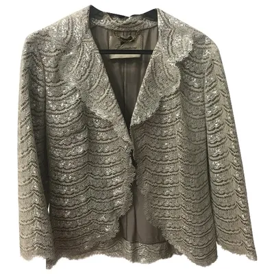 Pre-owned Blumarine Silk Jacket In Metallic