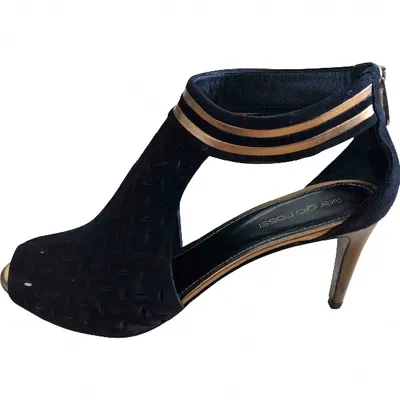 Pre-owned Sergio Rossi Leather Heels In Black