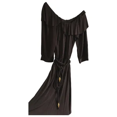 Pre-owned Milly Mid-length Dress In Brown