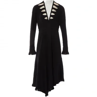 Pre-owned Andrew Gn Mid-length Dress In Black