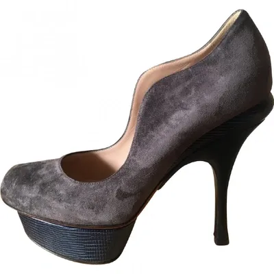 Pre-owned Nina Ricci Heels In Anthracite