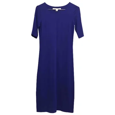 Pre-owned Diane Von Furstenberg Mid-length Dress In Blue