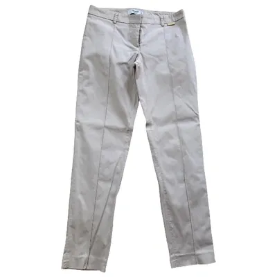 Pre-owned Blumarine Straight Pants In Beige