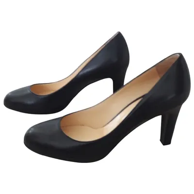 Pre-owned Sergio Rossi Leather Heels In Black