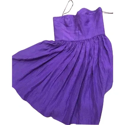 Pre-owned Rebecca Taylor Mid-length Dress In Purple