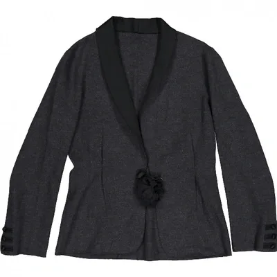 Pre-owned Lanvin Wool Blazer In Anthracite