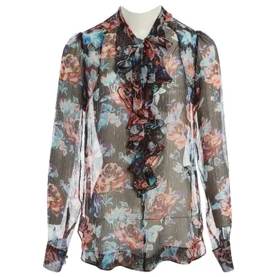 Pre-owned Mary Katrantzou Silk Blouse In Multicolour