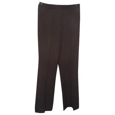 Pre-owned Gerard Darel Straight Pants In Anthracite