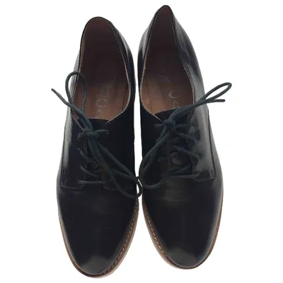 Pre-owned Jeffrey Campbell Leather Lace Ups In Black