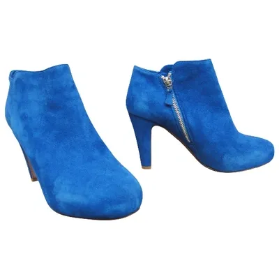 Pre-owned See By Chloé Ankle Boots In Blue