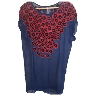 Pre-owned Paul Smith Silk Blouse In Blue