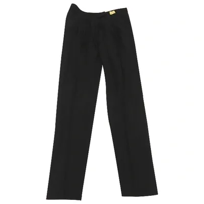 Pre-owned Gerard Darel Wool Carot Pants In Navy