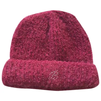 Pre-owned Blumarine Wool Beanie In Pink