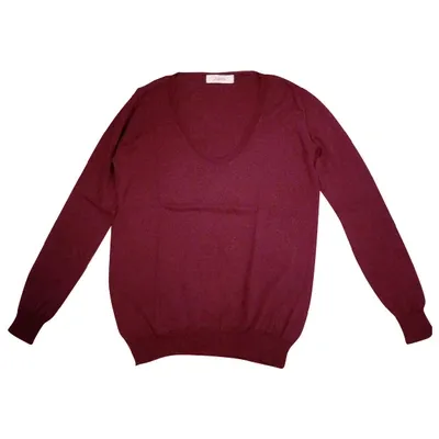 Pre-owned Jucca Wool Jumper In Burgundy