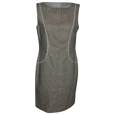 Pre-owned Blumarine Wool Mid-length Dress In Beige