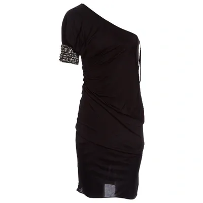 Pre-owned Roberto Cavalli Mini Dress In Black