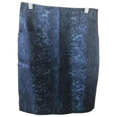 Pre-owned Elie Tahari Mid-length Skirt In Blue