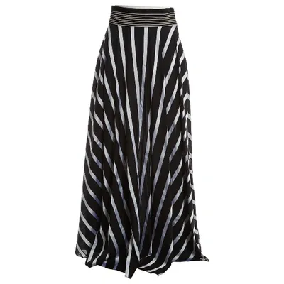 Pre-owned Diane Von Furstenberg Maxi Skirt In Black