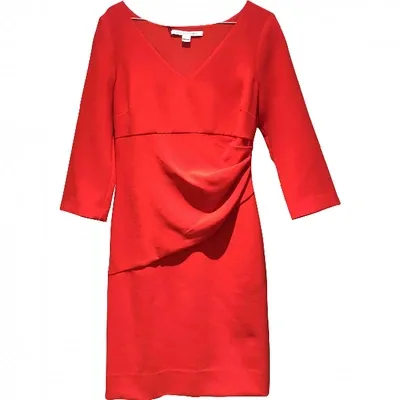 Pre-owned Diane Von Furstenberg Mid-length Dress In Red