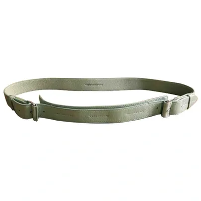 Pre-owned Vanessa Bruno Leather Belt In Green