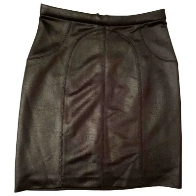 Pre-owned Alexander Wang T Mini Skirt In Black