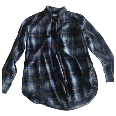 Pre-owned Equipment Silk Shirt In Blue