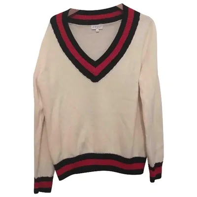 Pre-owned Claudie Pierlot Wool Jumper In Beige