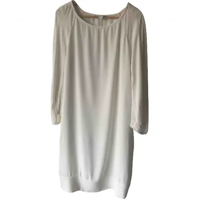 Pre-owned Diane Von Furstenberg Mid-length Dress In Ecru