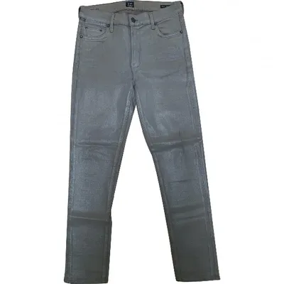 Pre-owned Citizens Of Humanity Slim Jeans In Grey