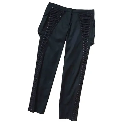 Pre-owned Alexander Mcqueen Carot Pants In Black