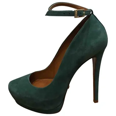 Pre-owned Schutz Heels In Green