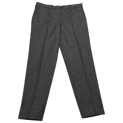 Pre-owned Miu Miu Wool Trousers