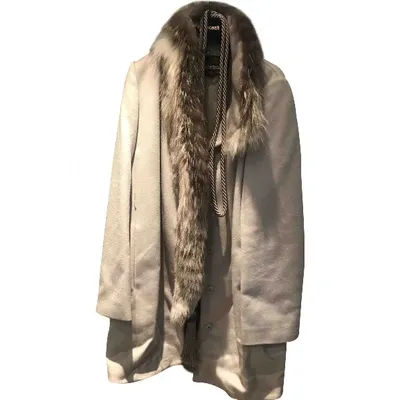 Pre-owned Roberto Cavalli Cashmere Coat In Grey