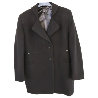 Pre-owned Loro Piana Wool Coat In Black