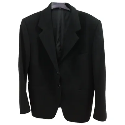 Pre-owned Loro Piana Wool Blazer In Black