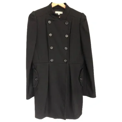 Pre-owned Sandro Coat In Black