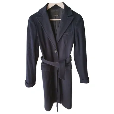 Pre-owned Fabrizio Viti Wool Coat In Blue