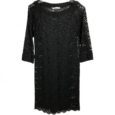 Pre-owned Diane Von Furstenberg Mid-length Dress In Black